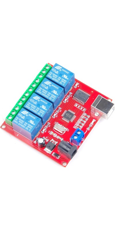 SRD-05VDC-SL-C 1 2 4 8 -Channel 5V 12v 24v Relay Module Free Driver USB Control Switch PC Intelligent Control (5V 8-Channel)