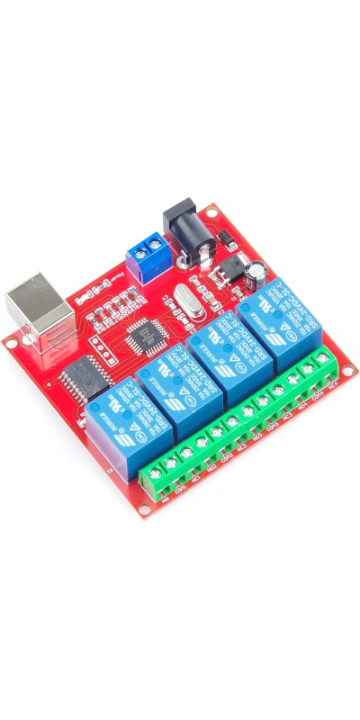 SRD-05VDC-SL-C 1 2 4 8 -Channel 5V 12v 24v Relay Module Free Driver USB Control Switch PC Intelligent Control (5V 8-Channel)