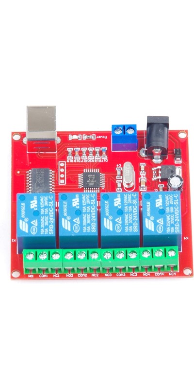 SRD-05VDC-SL-C 1 2 4 8 -Channel 5V 12v 24v Relay Module Free Driver USB Control Switch PC Intelligent Control (5V 8-Channel)