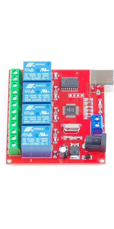 SRD-05VDC-SL-C 1 2 4 8 -Channel 5V 12v 24v Relay Module Free Driver USB Control Switch PC Intelligent Control (5V 8-Channel)
