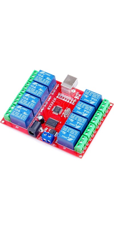 SRD-05VDC-SL-C 1 2 4 8 -Channel 5V 12v 24v Relay Module Free Driver USB Control Switch PC Intelligent Control (5V 8-Channel)