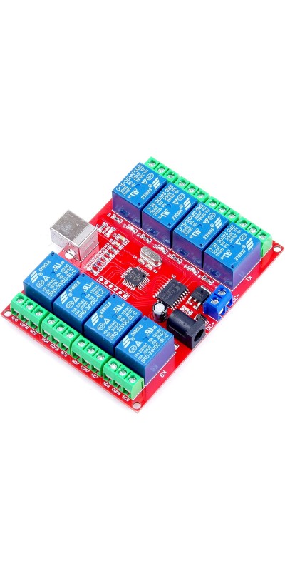 SRD-05VDC-SL-C 1 2 4 8 -Channel 5V 12v 24v Relay Module Free Driver USB Control Switch PC Intelligent Control (5V 8-Channel)