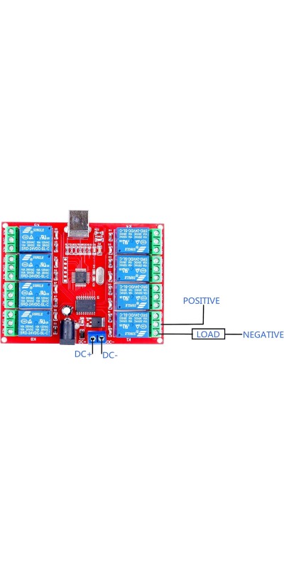 SRD-05VDC-SL-C 1 2 4 8 -Channel 5V 12v 24v Relay Module Free Driver USB Control Switch PC Intelligent Control (5V 8-Channel)
