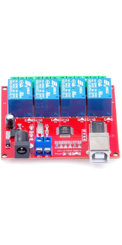 SRD-05VDC-SL-C 1 2 4 8 -Channel 5V 12v 24v Relay Module Free Driver USB Control Switch PC Intelligent Control (5V 8-Channel)