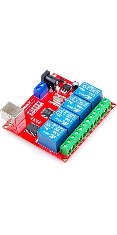 SRD-05VDC-SL-C 1 2 4 8 -Channel 5V 12v 24v Relay Module Free Driver USB Control Switch PC Intelligent Control (5V 8-Channel)