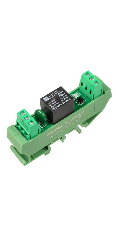 Relay Board, 8 Channel 1 SPDT DIN Rail Mount 24V DC/AC Relay, Interface Board
