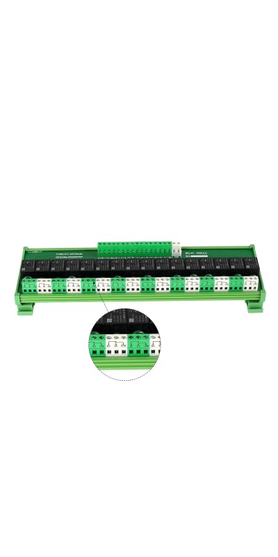 Relay Board, 8 Channel 1 SPDT DIN Rail Mount 24V DC/AC Relay, Interface Board