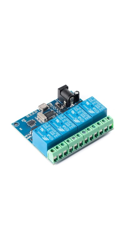 LCUS-4 USB Relay Module 4 Channel with Overcurrent Protection for Home Automation, Serial Control, Intelligent USB Switch