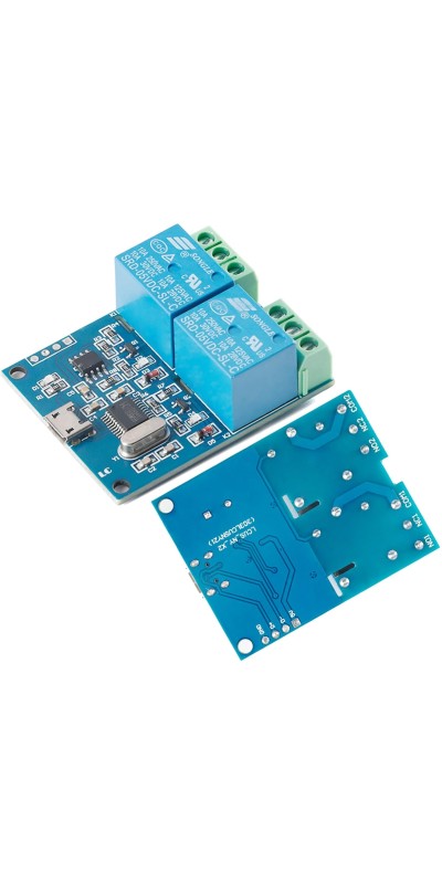 LCUS-4 USB Relay Module 4 Channel with Overcurrent Protection for Home Automation, Serial Control, Intelligent USB Switch