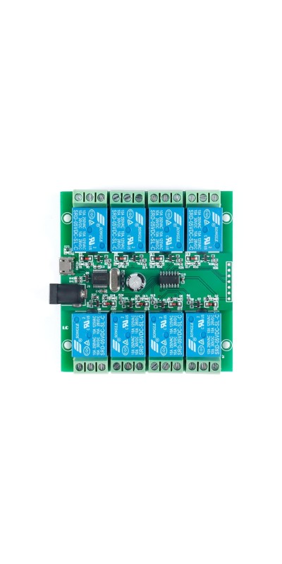 LCUS-4 USB Relay Module 4 Channel with Overcurrent Protection for Home Automation, Serial Control, Intelligent USB Switch