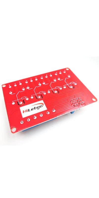 12V 4 Channel Relay Module with OPTO-Isolated Support High and Low Level Trigger