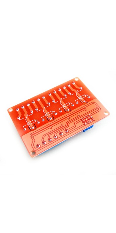 12V 4 Channel Relay Module with OPTO-Isolated Support High and Low Level Trigger
