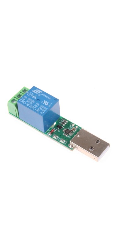 Drive-Free USB Computer Control Switch Relay Module USB Smart Switch Control Plug and Play (1-Channel USB)