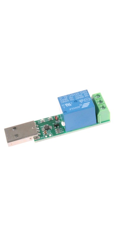 Drive-Free USB Computer Control Switch Relay Module USB Smart Switch Control Plug and Play (1-Channel USB)