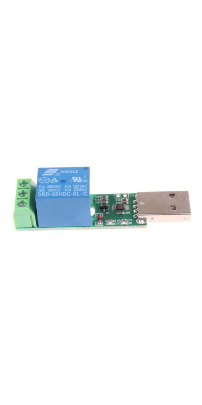 Drive-Free USB Computer Control Switch Relay Module USB Smart Switch Control Plug and Play (1-Channel USB)