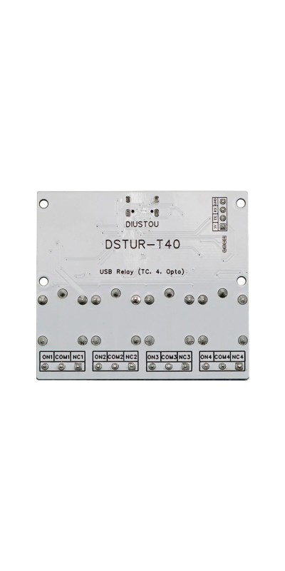 5V Relay USB Serial Control Relay Switch Module USB 4 Channel Relay Automation Industrial Control Equipment with USB C to USB A Cable 4 Way Relay