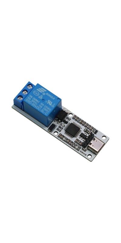 5V Relay USB Serial Control Relay Switch Module USB 4 Channel Relay Automation Industrial Control Equipment with USB C to USB A Cable 4 Way Relay