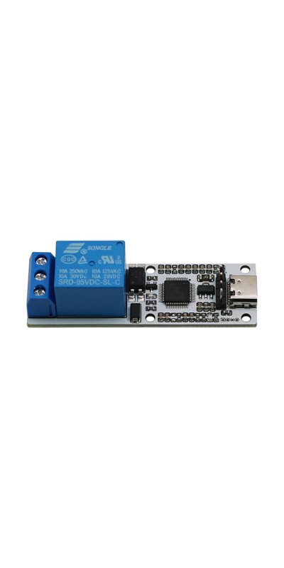 5V Relay USB Serial Control Relay Switch Module USB 4 Channel Relay Automation Industrial Control Equipment with USB C to USB A Cable 4 Way Relay
