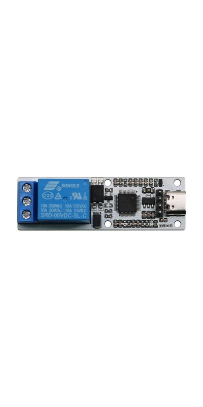 5V Relay USB Serial Control Relay Switch Module USB 4 Channel Relay Automation Industrial Control Equipment with USB C to USB A Cable 4 Way Relay