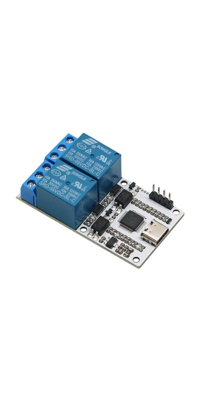 5V Relay USB Serial Control Relay Switch Module USB 4 Channel Relay Automation Industrial Control Equipment with USB C to USB A Cable 4 Way Relay