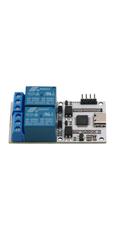 5V Relay USB Serial Control Relay Switch Module USB 4 Channel Relay Automation Industrial Control Equipment with USB C to USB A Cable 4 Way Relay