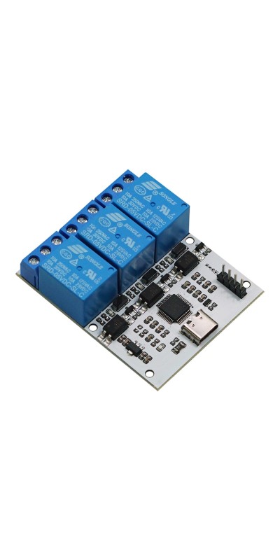 5V Relay USB Serial Control Relay Switch Module USB 4 Channel Relay Automation Industrial Control Equipment with USB C to USB A Cable 4 Way Relay