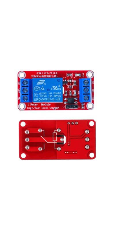 5V One Channel Relay Module Relay Switch with OPTO Isolation High Low Level Trigger (Pack of 10)