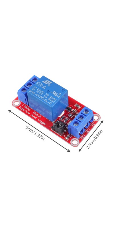 5V One Channel Relay Module Relay Switch with OPTO Isolation High Low Level Trigger (Pack of 10)