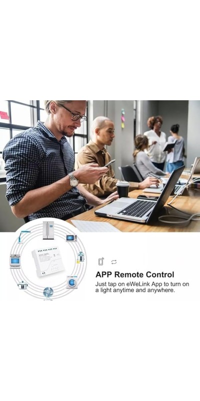 4 Channel WiFi& RF& Bluetooth Smart Dry Contact Relay Switch Module,Phone app Remote/Voice Control,Timer,Compatible with Alexa. (85-250V/USB 5V)