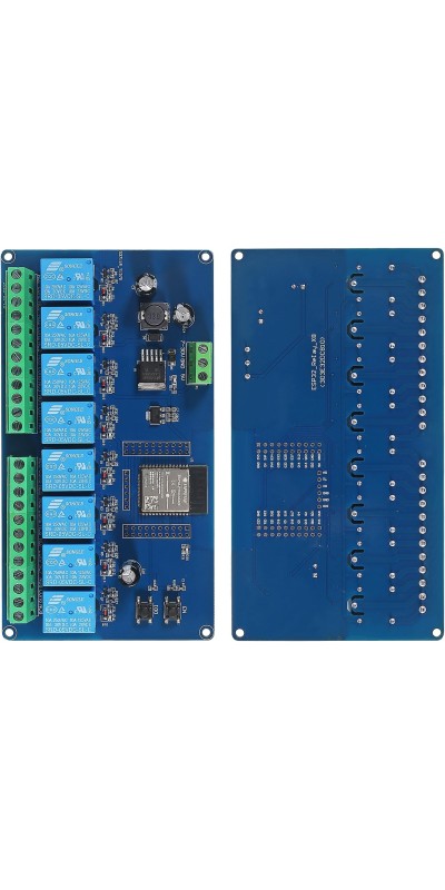 AC/DC Power Supply ESP32 Development Board Programmable Development Board Wireless WiFi 8 Way Channel 5V Relay Module ESP32-WROOM-32E for Arduino