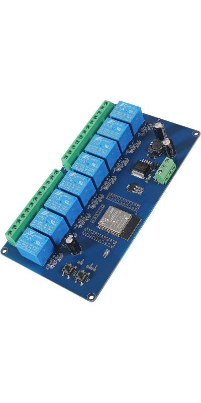 AC/DC Power Supply ESP32 Development Board Programmable Development Board Wireless WiFi 8 Way Channel 5V Relay Module ESP32-WROOM-32E for Arduino