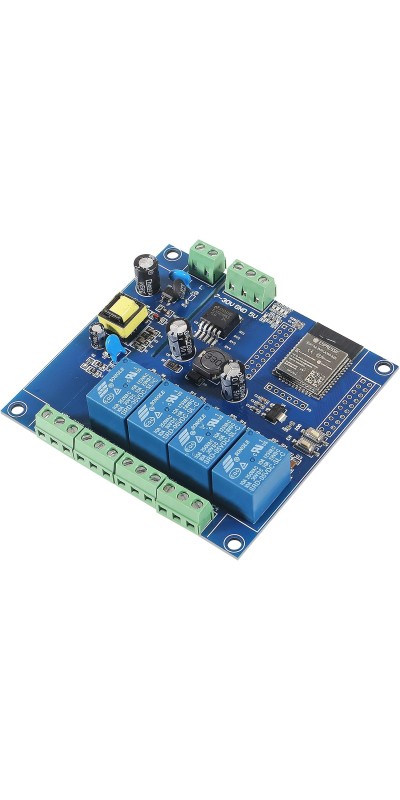 AC/DC Power Supply ESP32 Development Board Programmable Development Board Wireless WiFi 8 Way Channel 5V Relay Module ESP32-WROOM-32E for Arduino