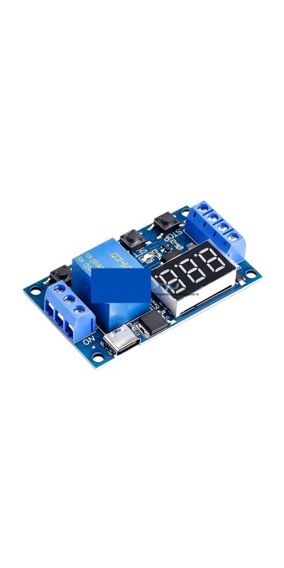 1PCS 1 Channel 5V Relay 6-30V Relay Module Off/ON Switch Trigger Time Delay Circuit Timer Cycle 999 Minutes Adjustable XY-J02(Type-C USB)