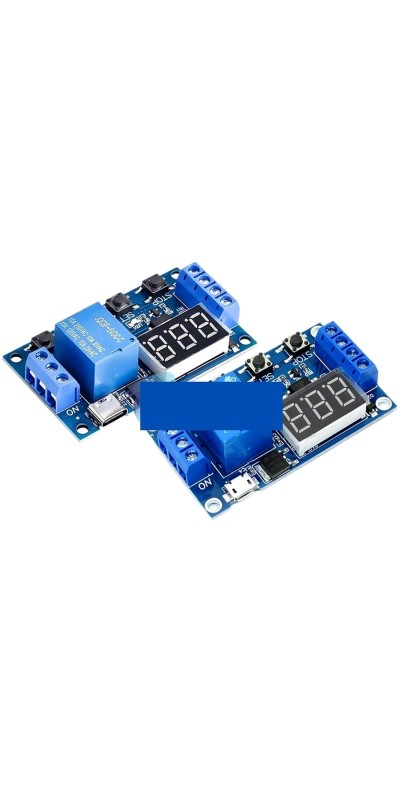 1PCS 1 Channel 5V Relay 6-30V Relay Module Off/ON Switch Trigger Time Delay Circuit Timer Cycle 999 Minutes Adjustable XY-J02(Type-C USB)