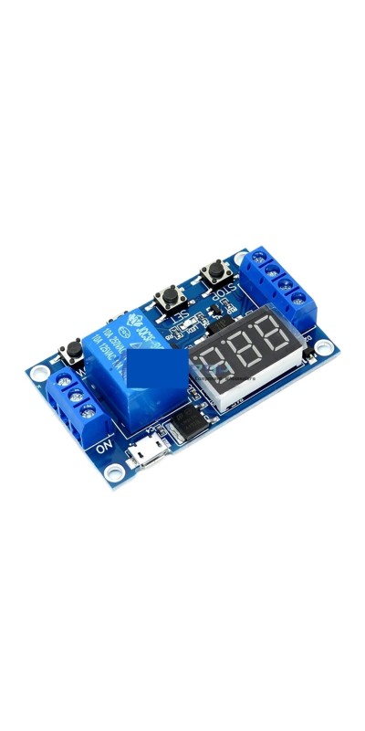 1PCS 1 Channel 5V Relay 6-30V Relay Module Off/ON Switch Trigger Time Delay Circuit Timer Cycle 999 Minutes Adjustable XY-J02(Type-C USB)