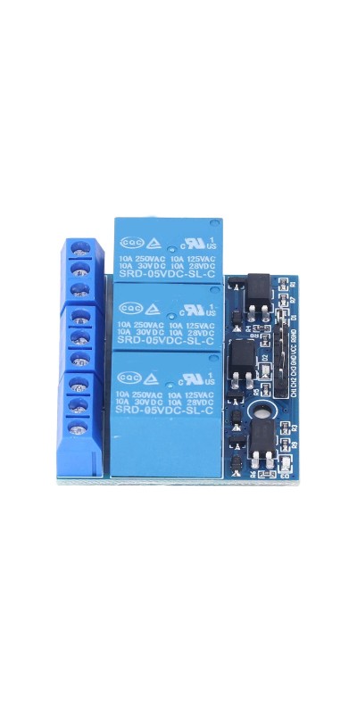 3 Channel Relay Module, 3 Channel Relay Module, High Voltage Relay Board, with Isolated Optocoupler, Adopts Fault Tolerant Design, Electronic Relays (5v (compatible with 3.3V))