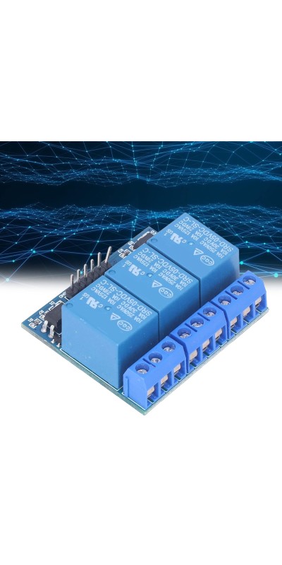 3 Channel Relay Module, 3 Channel Relay Module, High Voltage Relay Board, with Isolated Optocoupler, Adopts Fault Tolerant Design, Electronic Relays (5v (compatible with 3.3V))