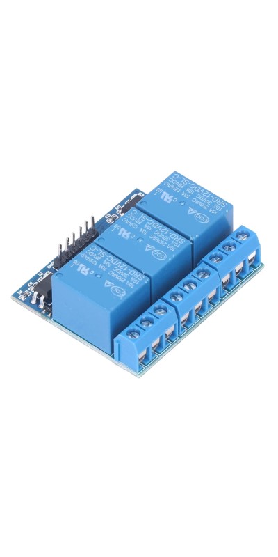 3 Channel Relay Module, 3 Channel Relay Module, High Voltage Relay Board, with Isolated Optocoupler, Adopts Fault Tolerant Design, Electronic Relays (5v (compatible with 3.3V))
