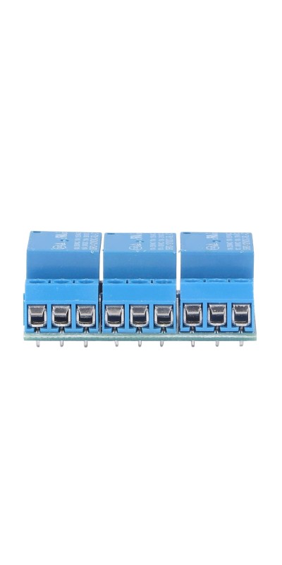 3 Channel Relay Module, 3 Channel Relay Module, High Voltage Relay Board, with Isolated Optocoupler, Adopts Fault Tolerant Design, Electronic Relays (5v (compatible with 3.3V))