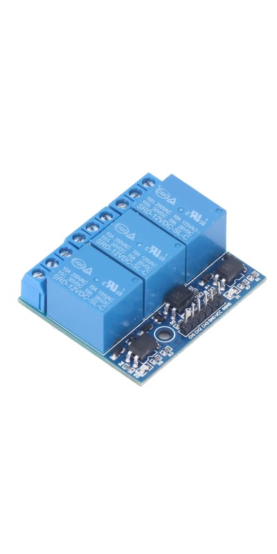 3 Channel Relay Module, 3 Channel Relay Module, High Voltage Relay Board, with Isolated Optocoupler, Adopts Fault Tolerant Design, Electronic Relays (5v (compatible with 3.3V))
