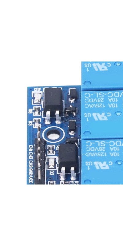 3 Channel Relay Module, 3 Channel Relay Module, High Voltage Relay Board, with Isolated Optocoupler, Adopts Fault Tolerant Design, Electronic Relays (5v (compatible with 3.3V))