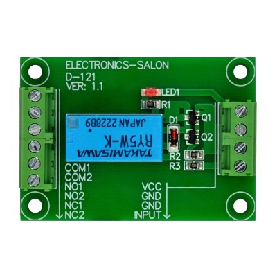 Signal Relay Module, 5Vdc, RY5W-K Relay. Has Assembled.