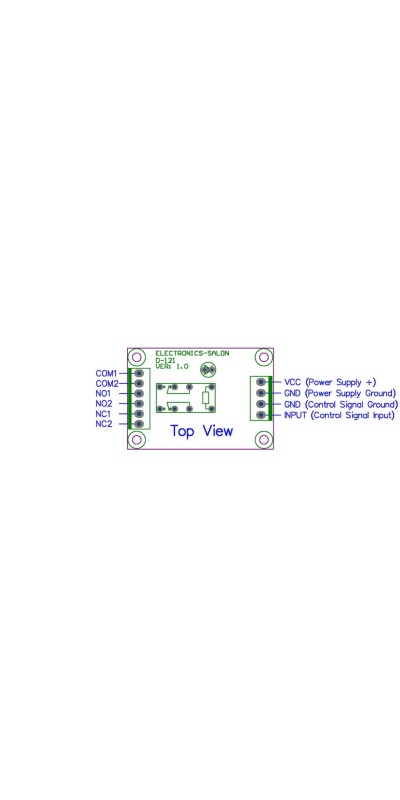 Signal Relay Module, 5Vdc, RY5W-K Relay. Has Assembled.