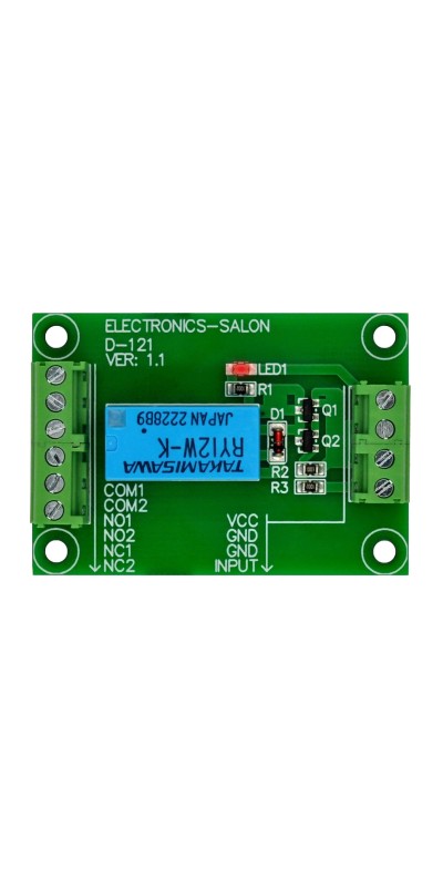 Signal Relay Module, 5Vdc, RY5W-K Relay. Has Assembled.