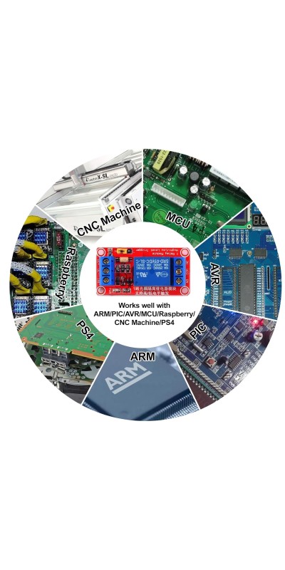 1 Channel Relay Board for Raspberry Pi with Opto-Isolated High or Low Level Trigger 5v 1 Channel Switch for Arduino