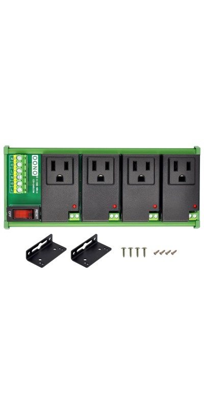 AC Power 8 Channel IoT Relay Outlet Module, DIN Rail or Screw Mounting (D-1586TL)