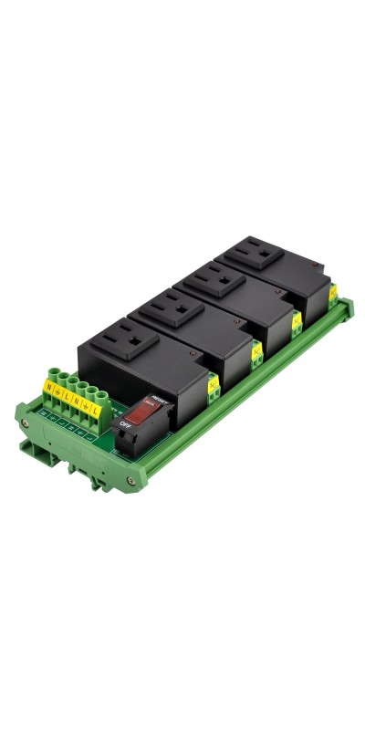 AC Power 8 Channel IoT Relay Outlet Module, DIN Rail or Screw Mounting (D-1586TL)