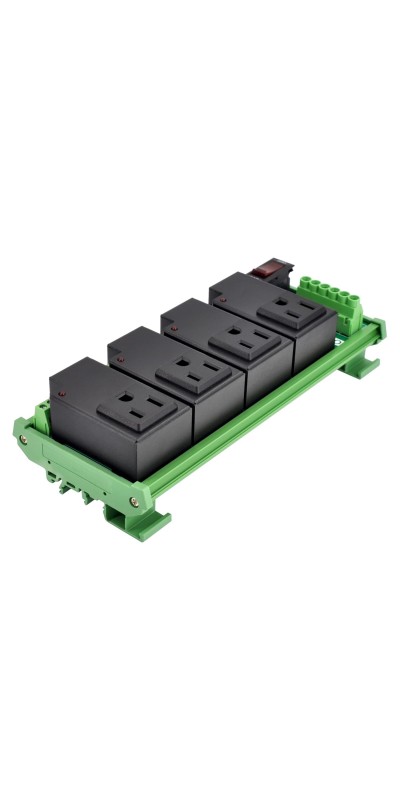AC Power 8 Channel IoT Relay Outlet Module, DIN Rail or Screw Mounting (D-1586TL)