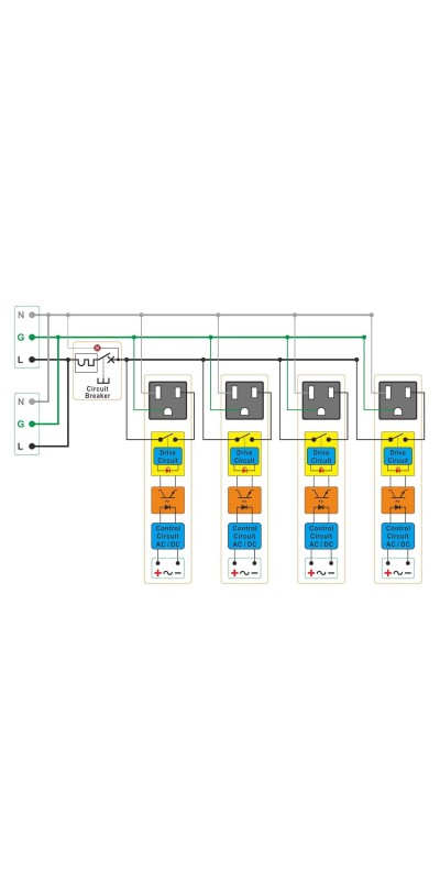 AC Power 8 Channel IoT Relay Outlet Module, DIN Rail or Screw Mounting (D-1586TL)