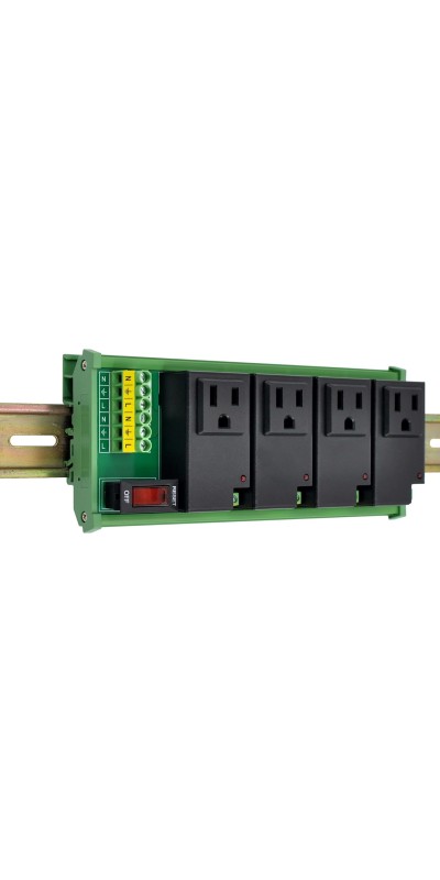 AC Power 8 Channel IoT Relay Outlet Module, DIN Rail or Screw Mounting (D-1586TL)